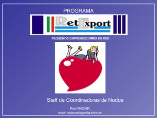 Staff de Coordinadoras de Nodos 