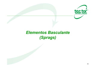 35
Diferenças de Aplicações
Contra Recuo CatracaRoda Livre
Backstop
 
