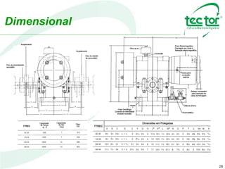 28
Dimensional
TTREC
Capacidade
de Torque
lb - ft
Capacidade
de óleo
Pints
Peso
Lbs.TTREC
 