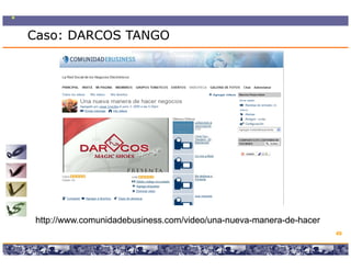 Caso: DARCOS TANGO




 http://www.comunidadebusiness.com/video/una-nueva-manera-de-hacer
 http://www.comunidadebusiness.com/video/una
 http://www comunidadebusiness com/video/una-nueva-manera-de-
                               com/video/una-
                                                                                       49

                  Copyright © 2008 Marcos Pueyrredon <mpueyrredon@consultagroup.com>
 