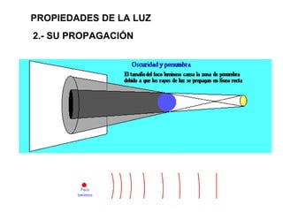 2.- SU PROPAGACIÓN PROPIEDADES DE LA LUZ 