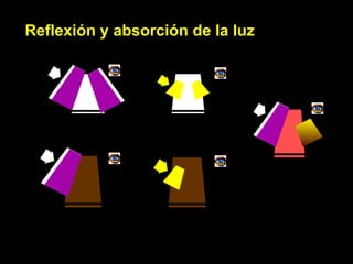 Reflexión y absorción de la luz  
