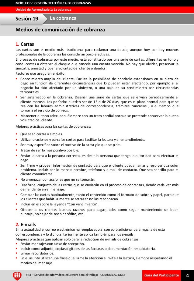 Carta Gestion De Cobranza - New Sample p
