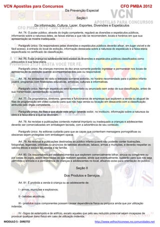  direito para o concurso CFOBA