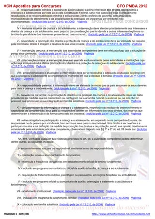  direito para o concurso CFOBA