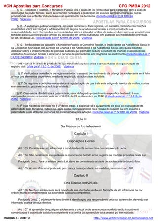  direito para o concurso CFOBA