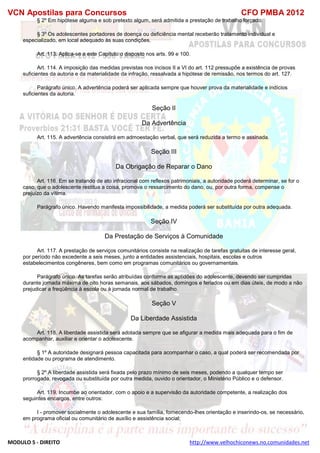  direito para o concurso CFOBA