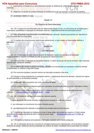  direito para o concurso CFOBA