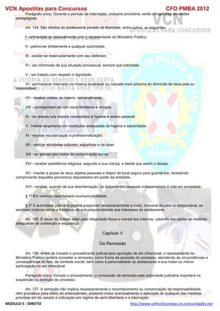  direito para o concurso CFOBA