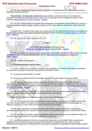  direito para o concurso CFOBA