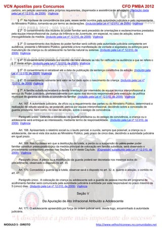  direito para o concurso CFOBA