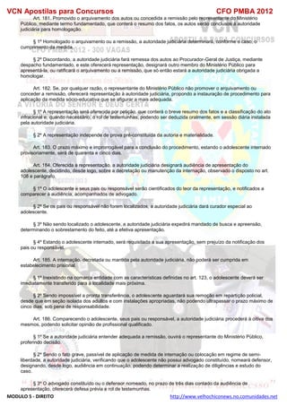  direito para o concurso CFOBA