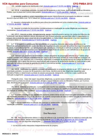  direito para o concurso CFOBA