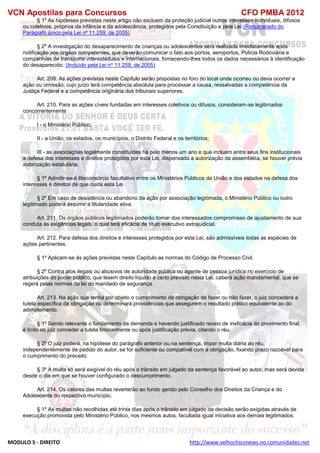  direito para o concurso CFOBA