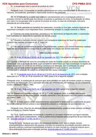  direito para o concurso CFOBA