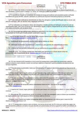  direito para o concurso CFOBA