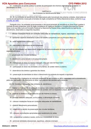  direito para o concurso CFOBA