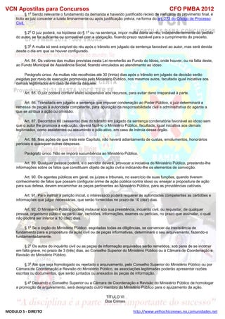  direito para o concurso CFOBA