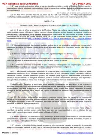  direito para o concurso CFOBA