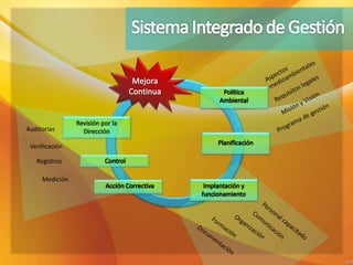 Auditorias
Medición
Registros
Verificación
 