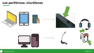Los periféricos: micrófonos
Página 25
 