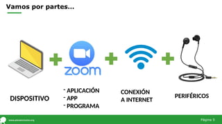Vamos por partes…
DISPOSITIVO
- APLICACIÓN
- APP
- PROGRAMA
CONEXIÓN
A INTERNET
PERIFÉRICOS
Página 5
 