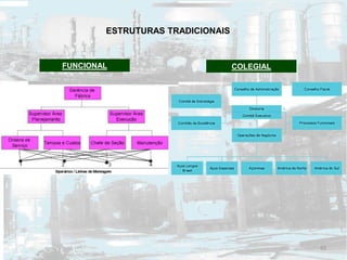 ESTRUTURAS TRADICIONAIS
COLEGIALFUNCIONAL
69
 