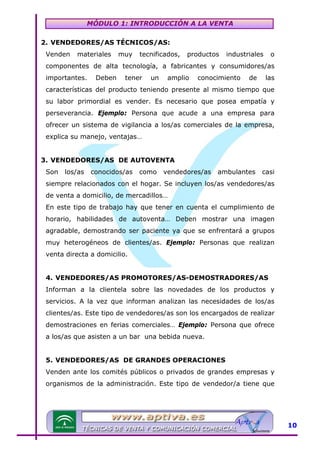 Modulo 1 tecnicas de venta | PDF