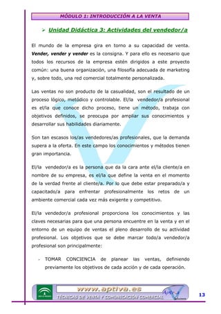 Modulo 1 tecnicas de venta | PDF