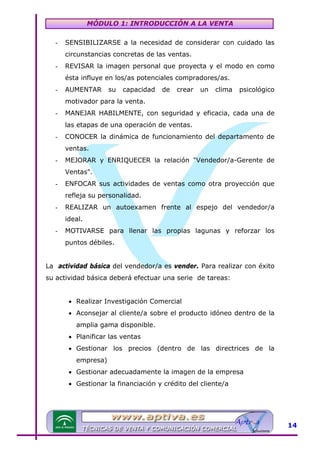 Modulo 1 tecnicas de venta | PDF