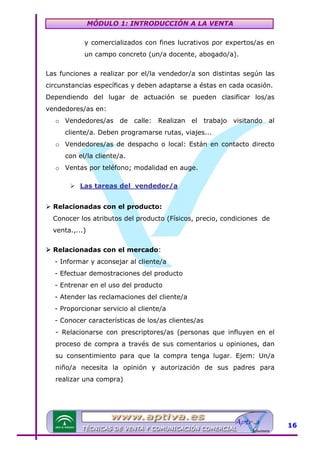 Modulo 1 tecnicas de venta | PDF