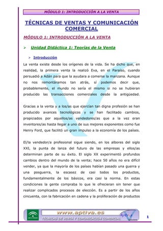 Modulo 1 tecnicas de venta | PDF