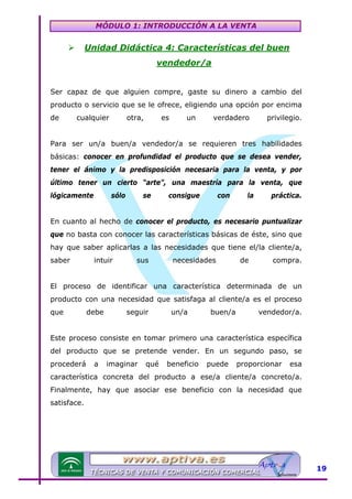Modulo 1 tecnicas de venta | PDF