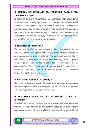 Modulo 1 tecnicas de venta | PDF
