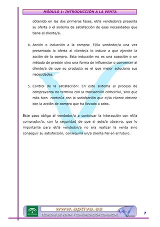 Modulo 1 tecnicas de venta | PDF
