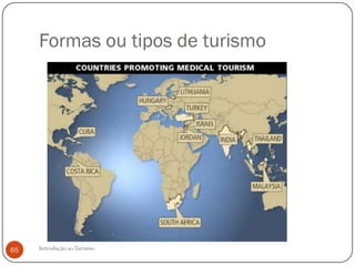 Formas ou tipos de turismo




65   Introdução ao Turismo
 