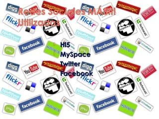  Hi5
   MySpace
   Twitter
   Facebook




Katherine Peñaranda S. UCR
 