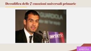 101
Decodifica delle 7 emozioni universali primarie
 