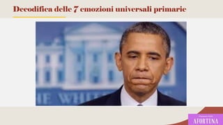 103
Decodifica delle 7 emozioni universali primarie
 