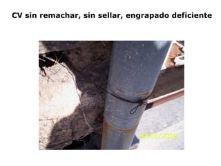 CV sin remachar, sin sellar, engrapado deficiente
 