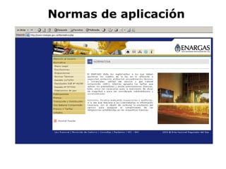 Normas de aplicación
 