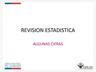 REVISION ESTADISTICA
ALGUNAS CIFRAS
 