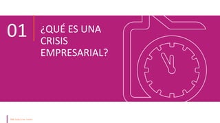 01 ¿QUÉ ES UNA
CRISIS
EMPRESARIAL?
 