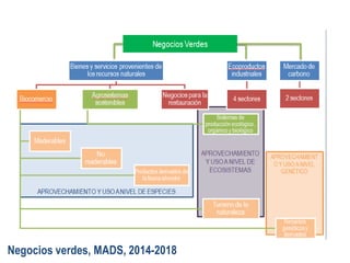 Negocios verdes, MADS, 2014-2018
 