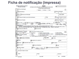 Ficha de notificação (impressa)
 