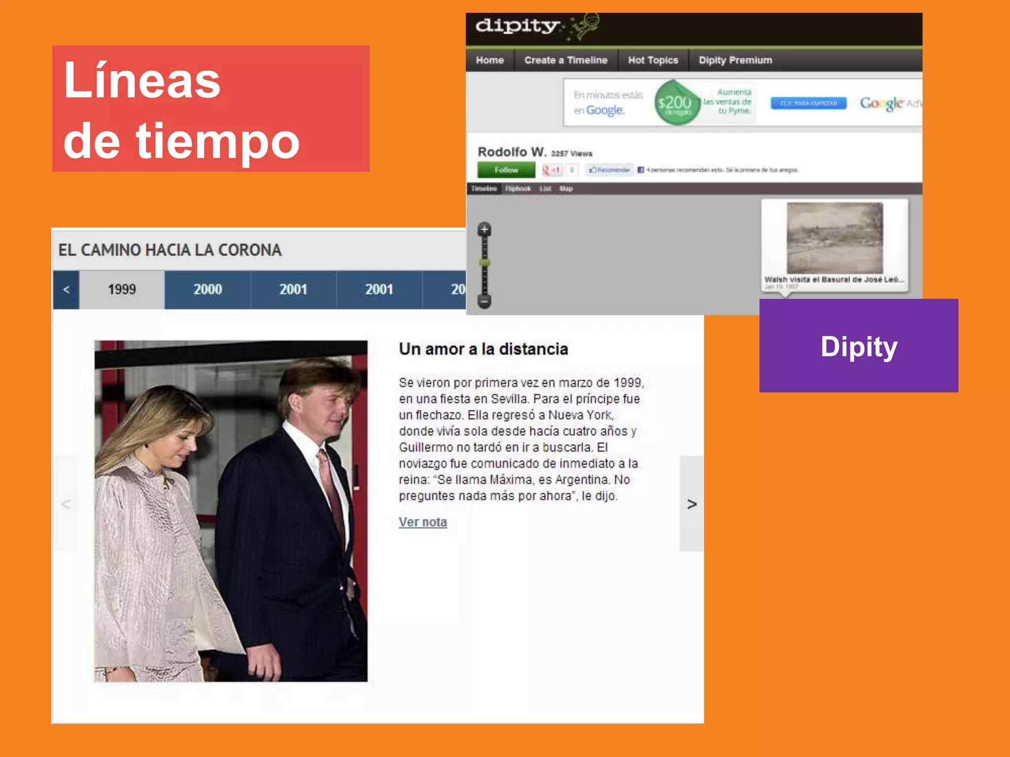Líneas
de tiempo
Dipity
 