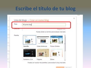 Escribe el título de tu blog
 