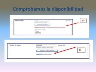 Comprobamos la disponibilidad
 