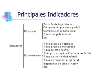 Principales Indicadores
 