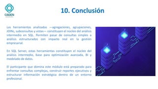 Curso Completo de Consultas SQL Intermedias: JOINS y Subconsultas | PDF